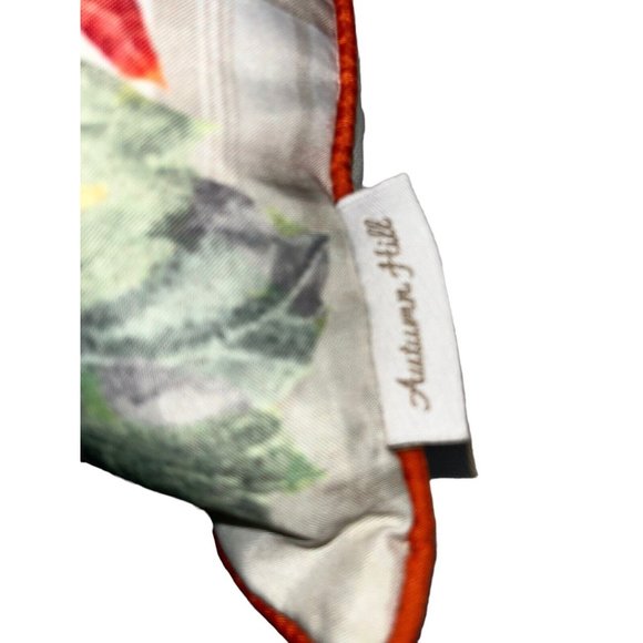 2 Throw Pillow Pumpkin Autumn Hill Thanksgiving Beaded Embroidered Fall Decor - Picture 9 of 10